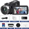 Capturez chaque instant dans un superbe 4K Ultra HD avec cette caméra de caméscope 48MP - IR Night Vision, 18x Zoom numérique, écran tactile, télécommande - parfait pour le vlogging