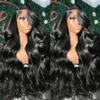 30inch Body Wave Lace Front Human Hår för kvinnor Remy 13x4 Brasiliansk PRE PLUCKED 4x4 Stängning 240408