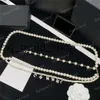 Ladies Pearl Chains Belts Designer Accessori in vita Accessori di marca di lusso Donna cintura Gold Links Ceintures Pearls Pendants Chain Belts 365