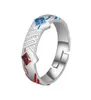 Klaster pierścienie ukochane w Franxx 02 Ring Silver Open Halloween Cosplay Jewelry Anime Fandom Gift5696676058355