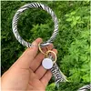 حفلة لصالح الأزياء Mtiple Designs Sun Flower Pattern Beynd chain chain Leather Leather Deled Bracelets Bracelets keychain wristlet bracelet tassel rou dh3oq