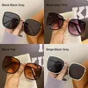 Outdoor Eyewear Beach Travel Oversized Sunglasses Trendy UV400 Lens Square Metal Frame Sun Glasses Streetwear Shades For Women