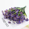 Dekorativa blommor 2st Artificial Plant Flower Plastic Violet Bouquet Wedding Decoration Home Decor Garden Outdoor