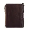 Portefeuilles Cow Hide Greil Leather Men Men de portefeuille Purse Mini Portfolio Portfolio Porte de piste de lance masculine