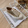 2024 Casual Shoes Designer Shoes Womens Platform Vintage Trainers Sneakers Guld LACE UP STORLEK 36-40 CLASSIC COMVOND GAI GOLDEN