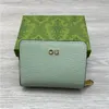 23女性の短い財布Luxurysデザイナーハンドバッグバッグレディース旅行ウォレットジッピーコインパスグリーンボックス11cm asmqj