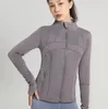 Luu New Yoga Jacket Clothing Women Brushed Full Zip Hoodieスポーツウェアフード付きトレーニングトラックポケット付きランニングコート屋外フリースサムホール
