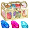 Bouteilles 1 Set Bathing Gemstone Toy Diving Kids Diamonds with Treasure Coffre Kit