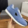 Лучшие роскошные мужчины Prax 01 RENYLON SNEAKERS SHOUSE Обувь зерно кожа замшевая резиновая подошва открытых тренеров.