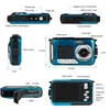 Digital Cameras 2.7inch TFT Camera Waterproof 24MP MAX 1080P Double Screen 16x Zoom Camcorder HD268 Underwater