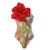 Swimwear's Swimwear Flower 3D One Piece Swimsuit Women Show 2024 Fashi