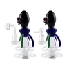 Headshop214 GB029 Około 7,28 cala Wysokość Glass Water Bong Rig Palanie Rurka Bubbler 14 mm męska kopuła kwarcowa banger paznokcie