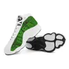 Sapatos casuais soltar tonga polinésia samoa estilo tribal verde executando bola esportiva de bola personalizada basquete masculino