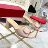 Designer Sandaler High Heels Office Dress Shoes Womens Fashion Slippers Patent Leather Chunky Heel Summer Women Luxury Party Casual Shoes