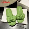 Slippers APHIXTA 2024 Green Summer Femmes APPLIQUES COFFFORT