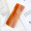 Korean Fashion Design Hair Comb Wide Teeth Acetate Hairdressing Antistatic Massage Hairbrush Colorful Styling Tools 240412