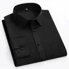 Double Collor Camisas Full Full for Men Plus Size Slim Fit Form Formal Shirt Over Office Rous