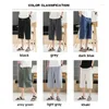 Calças masculinas de algodão versátil e linho solto Verão coreano Trend Capris LEGA LEI