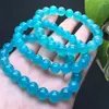 Bracelets de liaison 10 mm Bracelet Amazonite Femmes Tendy Reiki Heury Elastic Yoga Energy Bijoux Bijoux 1PCS