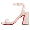 Luxo de verão Red Desugner Sandals Sapatos para So