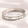 High-end inlay Crystal Bransles Designer bransoletka design marka Letter Bransher 18K złota sztuczna skóra kochanka