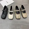 Повседневная обувь 2024 Spring Women Sandals Split Toe Mary Jane Flats.