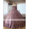 Sukienki imprezowe luksusowe ukochane aplikacje z koralikami kwiaty Kwiaty Quinceanera sukienka 2024 suknia balowa długość podłogi zamiatanie Księżniczka