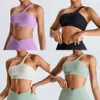 Nuevo sujetador deportivo de hombro inclinado para mujeres, sujetador desnudo, chaleco de belleza de secado rápido, traje de yoga, traje de yoga,