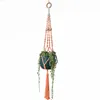 Bolsas de armazenamento Macrame Plant Hanger Pot Holder