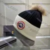 Designer Knitted Hat Ins Popular Canada Winter Hats Letter Goose Pom Beanie Warm Wool Caps Winter Skiing Outdoor Cold Protection 7 Colos 303