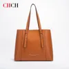 Школь CHCH Fashion Simple Retro Женская сумка для плеча сплошная PU Материал большие возможности многофункциональная сумочка