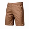 Heren shorts Spring Summer Cargo Pants voor man elastische taille sportschool met buitensporten multi -pocket ritssluiting