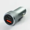 TE-P19 6.0 A 38 W QC 3.0 18W PD 20W 2 Ports Dual Fast Charging Universal Auto Electric Quick USB Car Charger