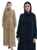 Abbigliamento etnico 2024 Summer Muslim for Women Eid Chiffon Khimar Abaya Dubai Luxury Kaftan Monede Hijab Dress Islam Kebaya Robe Musulmane