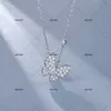 Designer Brand Van Gloden Butterfly White Beimu Necklace Version Simple Fairy Collar Chain Sweet