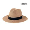 Шляпа шляпы широких краев женская мужская соломенная панама шляпа федора летнее пляжное солнце для женщин