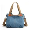 Shoulder Bags Luxury Polyester Women Canvas Bag Multifunctional Large-capacity Lady Messenger Casual Solid Color Soft Handle Handbag