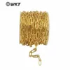 Collane a ciondolo BC152 Catena di collegamento sfaccettata in ottone super caldo Gold Gold Collegamento ovale Gioiello Catena per design fai -da -te 240419