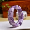 Bracelets de liaison de rêve naturel Amethyst Bangle Crystal Reiki Healing Stone Fashion Bijoux Gift Gift For Women 1PCS 15x20mm