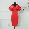 Robes décontractées Fashion sexy mode grande taille plus femme robe rouge