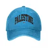 Capes de balle Palestinien Palestine Flag de baseball Capre de baseball rétro en détresse en détresse lavée Snapback Hat Men des femmes