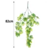 Decorative Flowers Artificial Iron Fan Leaf Wall Hanging Vine Decoration Wedding Home Outdoor Fake Plant Flower Charm