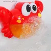 Sand Play Water Water Fun Crab Bubble Toy Toy Crab BABLE BOLBLE MACCHINA CON MUSICA FUN BLUBLE MACCHINA PER BAGNO O SCHEGGIO PER CRAB CRAB PERCHIO PER BAMBINI L416