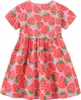 Toddler Girls Short Sleeve Dress Easter Cotton Casual Summer Appliques Shirt Jersey Dresses