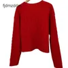 24 Womens Knitwear Fried Dough Twists Weave Loose Version Round Neck Long Sleeve Pullover New Year Style