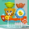 Play Water Water Fun Toys Toys da bagno Orso giocattolo da bagno e giocattoli da piscina per acqua per esterni giocattoli in barca galleggiante per piscina per vasca da bagno Summer Beach Toys L416