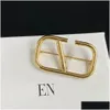 Broches broches Brooch Designer Broche Luxury Broche Design Solid Couleur Jewlerery Temperament de style polyvalent