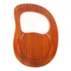 Väskor Harp 10/16 strängar Lyre harp trämahogny strängar harp musikaliska nybörjarinstrument med matchande gåvor handväska