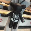 Bolsas Skeleton Urso de mochila fêmea Mochilas de estilista de estilo punk mochilas de designer para adolescentes presentes de meninas