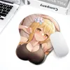 Maus -Pad -Handgelenk ruht 3D sexy realistische Highlight sexy große Brüste Anime Girl Pad Support Arm sexy y240419